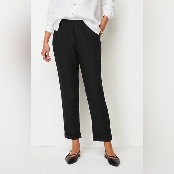 J. Jill Pants - J. Jill Black Linen blend size XS